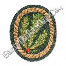 German World War II Hands Embroidered Badges
